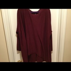 Eileen Fisher Burgundy Tencel Tunic
